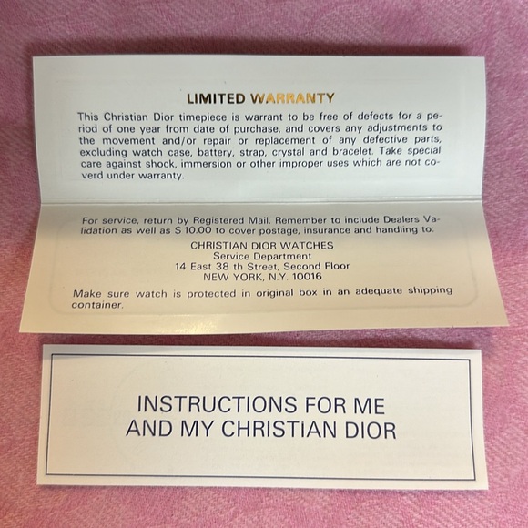 NWT Authentic Christian Dior Monsieur Swiss Watch - Picture 6 of 7